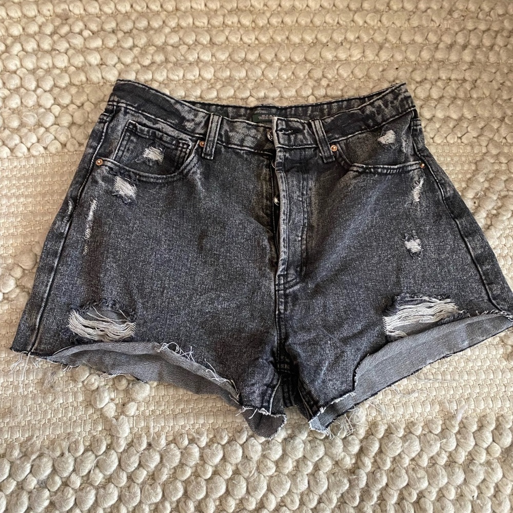 Wild Fable | Highest Rise Cutoff Shorts Black Size 10